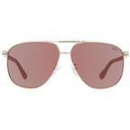 BMW gold metal sunglasses featuring sleek frames and tinted lenses, stylish accessories for a modern look.