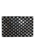 Dolce & Gabbana Black Velvet Crystal Clutch Evening Party Purse Bag - Eljoys Fashion 