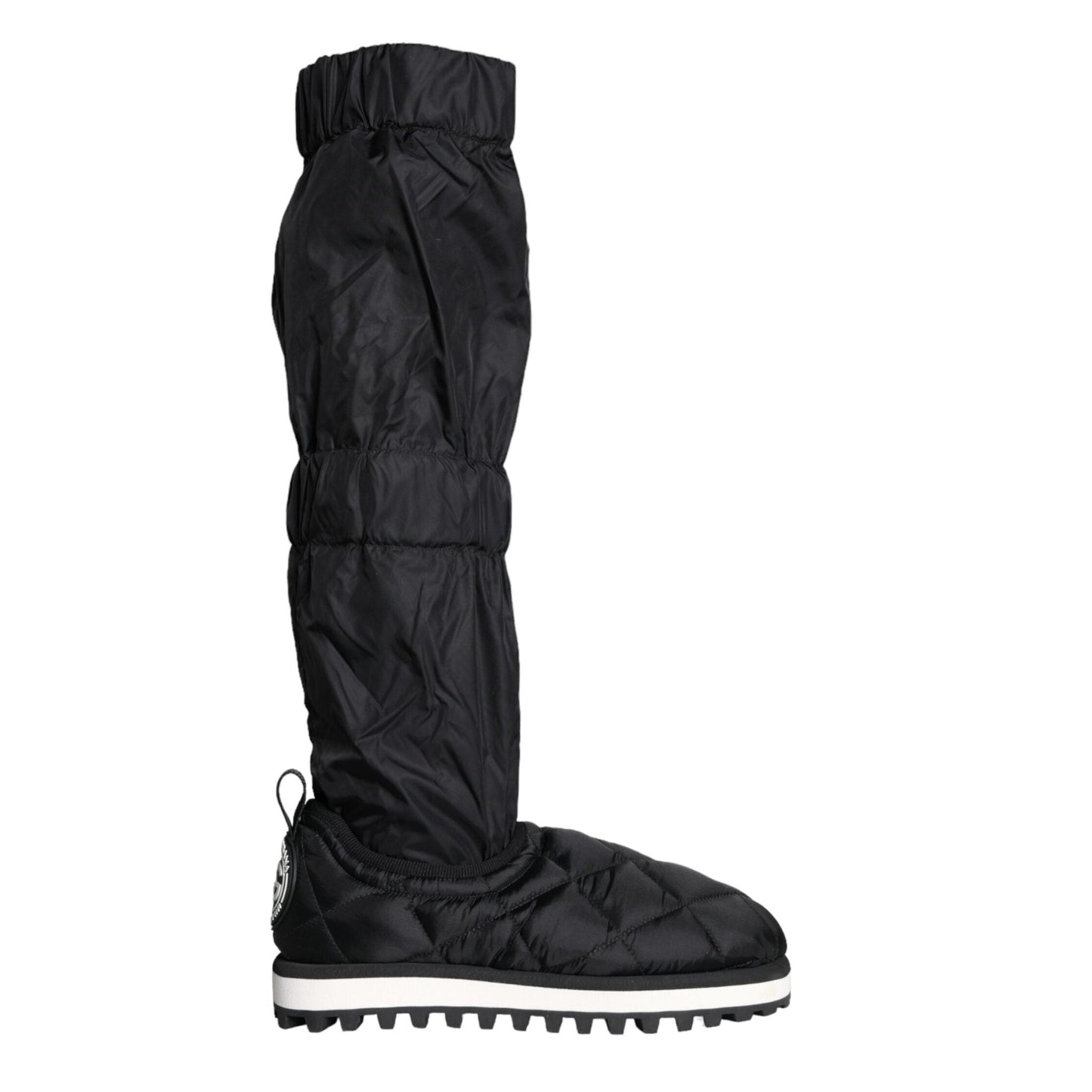 Dolce & Gabbana Black Quilted High Top Boots Sneakers Shoes Dolce & Gabbana