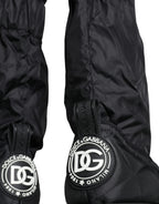 Dolce & Gabbana Black Quilted High Top Boots Sneakers Shoes - Eljoys Fashion 