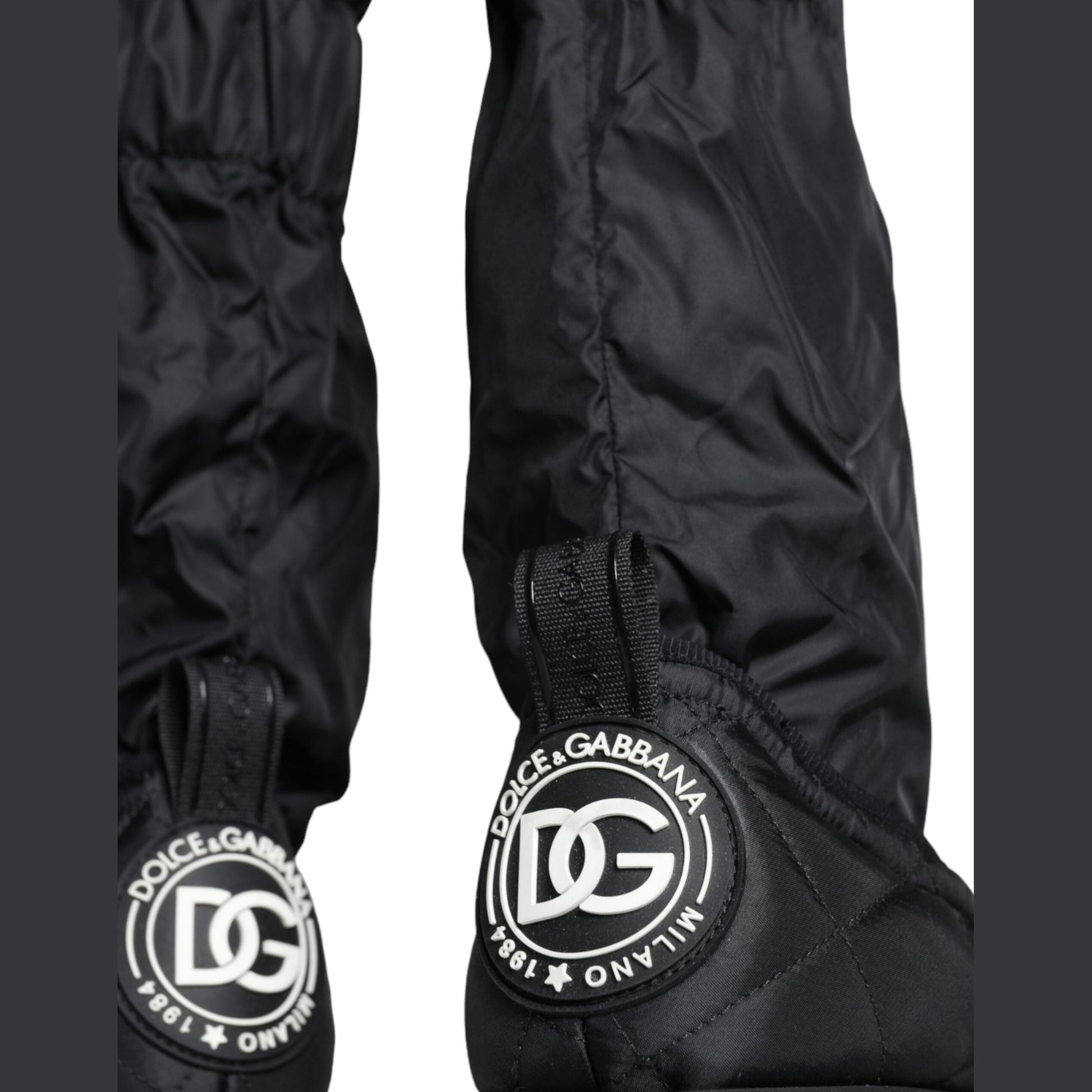 Dolce & Gabbana Black Quilted High Top Boots Sneakers Shoes Dolce & Gabbana