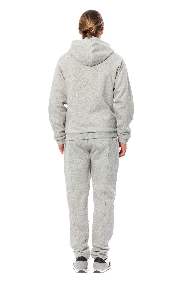 Billionaire Italian Couture Gray Cotton Hooded Sweatsuit Billionaire Italian Couture