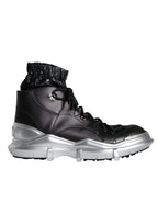 Dolce & Gabbana Black Nylon Galileo High Top Sneakers Shoes - Eljoys Fashion 