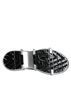 Dolce & Gabbana Black Nylon Galileo High Top Sneakers Shoes - Eljoys Fashion 