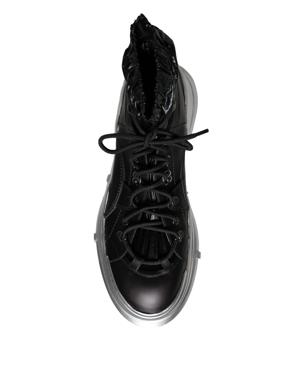 Dolce & Gabbana Black Nylon Galileo High Top Sneakers Shoes - Eljoys Fashion 