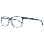 Hugo Boss blue acetate glasses frames with sleek design and clear lenses, stylish eyewear for modern fashion.