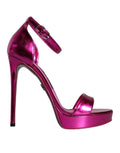 Dolce & Gabbana Fuchsia KEIRA Heels Ankle Strap Sandals Shoes