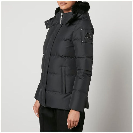 Moose Knuckles Black Polyester Jacket & Coat Moose Knuckles