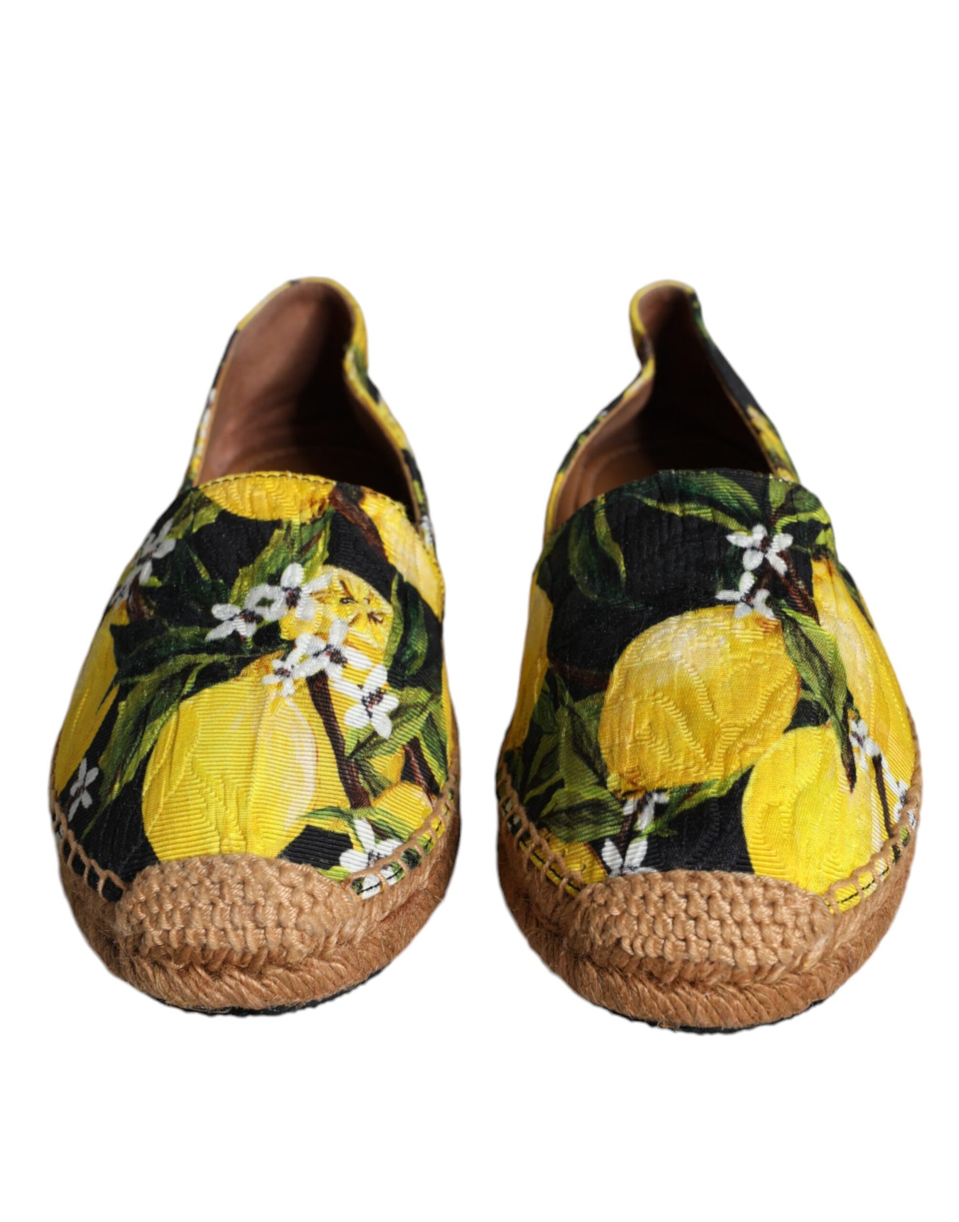 Dolce & Gabbana Multicolor Lemon Slip On Espadrilles Shoes Dolce & Gabbana