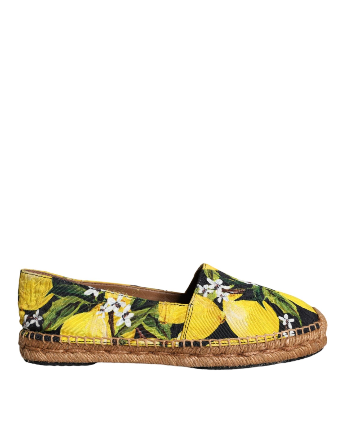 Dolce & Gabbana Multicolor Lemon Slip On Espadrilles Shoes Dolce & Gabbana