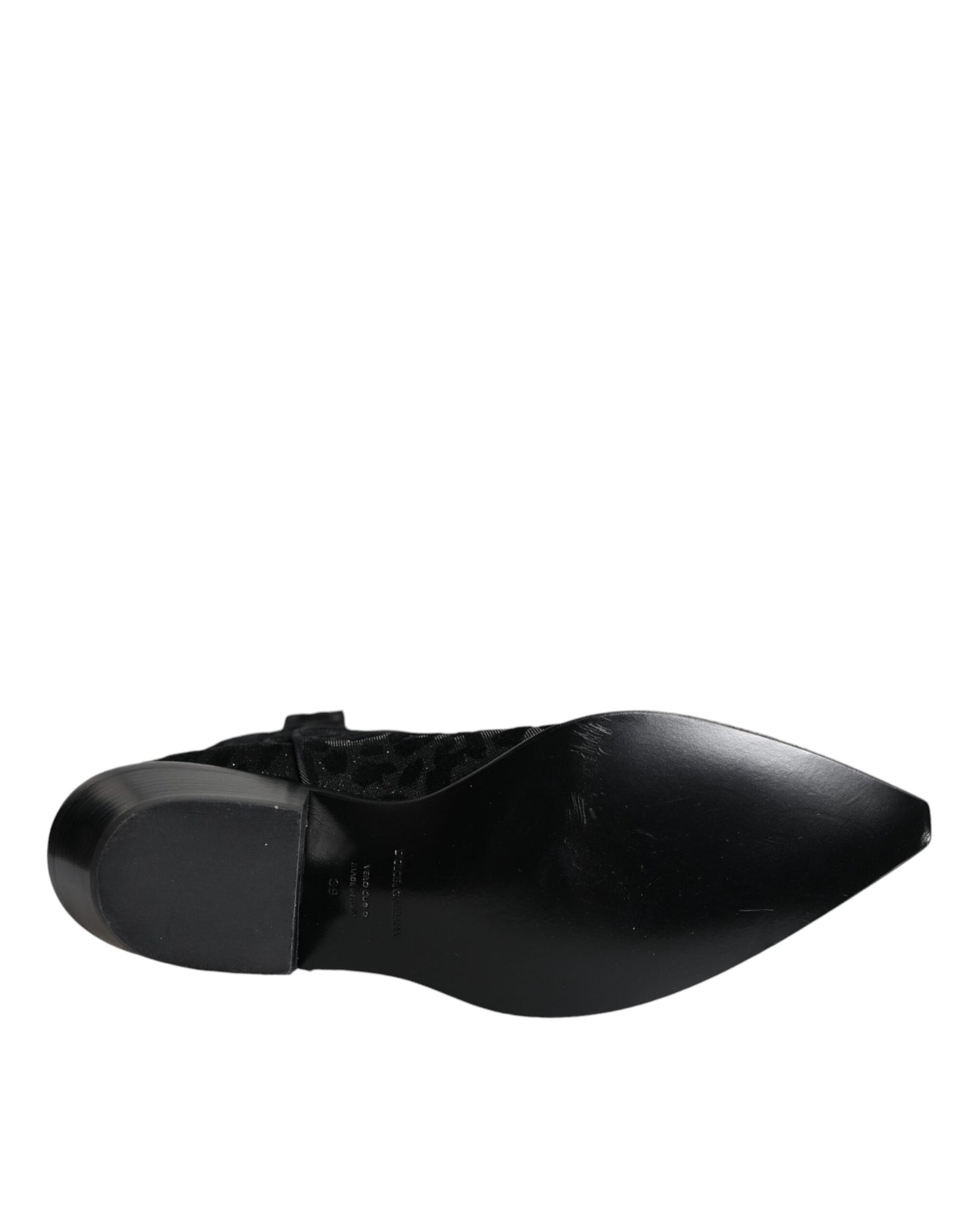 Dolce & Gabbana Black Gray Leopard Cowboy Boots Shoes Dolce & Gabbana