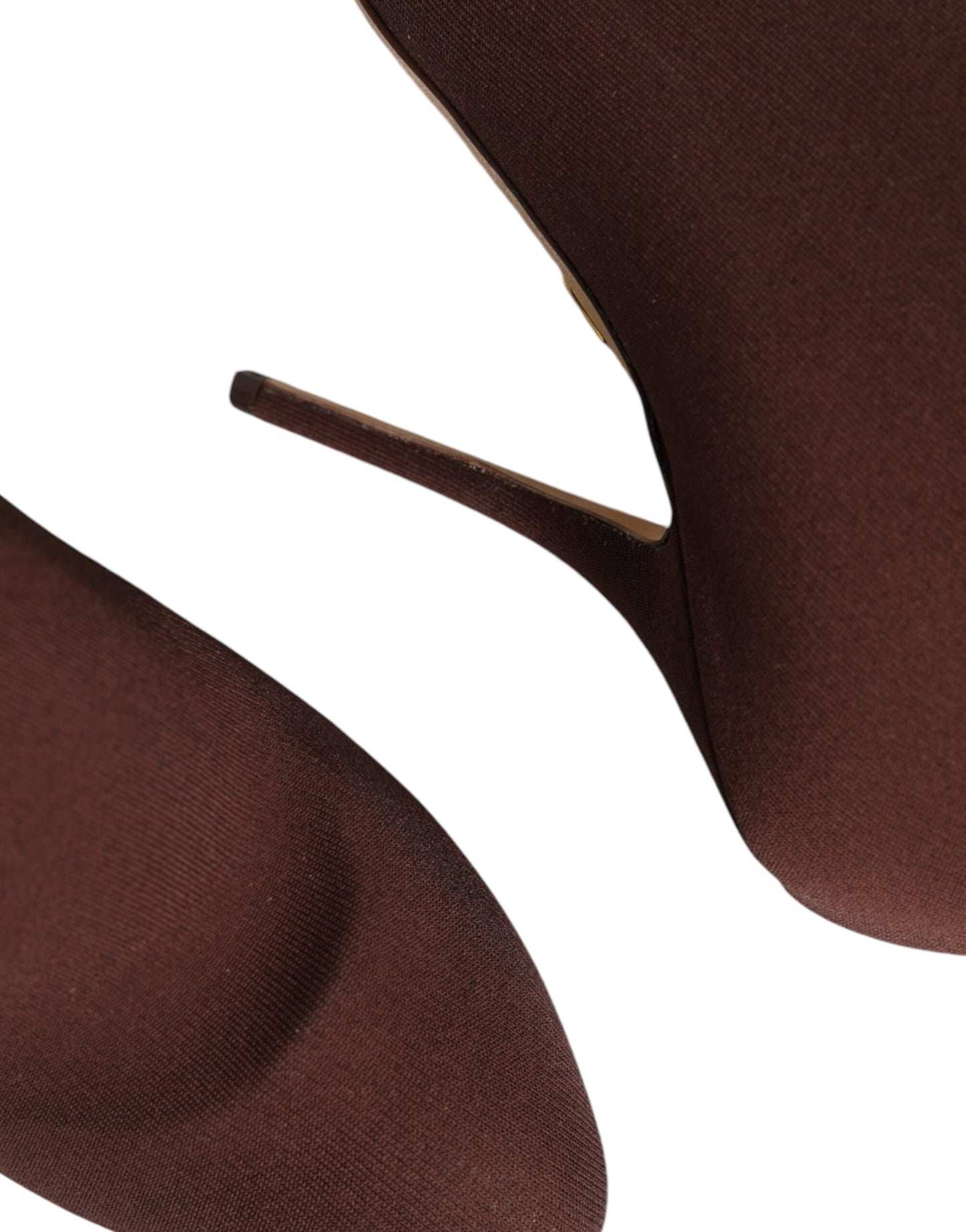 Dolce & Gabbana Brown Stiletto Heels Socks Ankle Boots Shoes Dolce & Gabbana