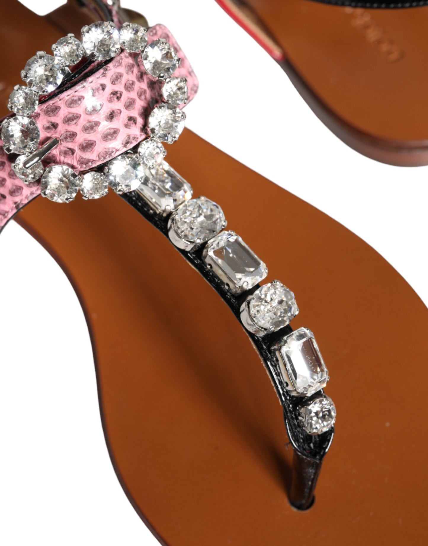 Dolce & Gabbana Multicolor Crystal Sandals Flip Flops Shoes Dolce & Gabbana