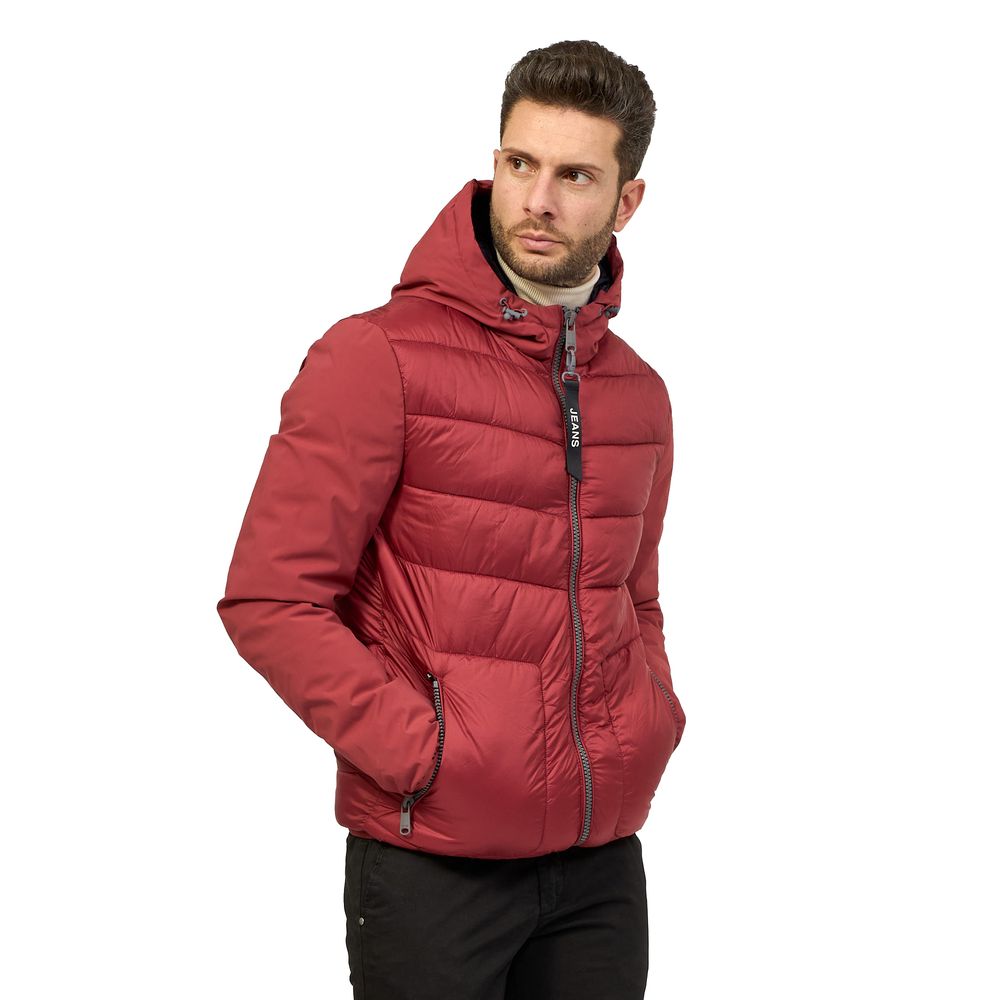 Yes Zee Red Nylon Jacket Yes Zee
