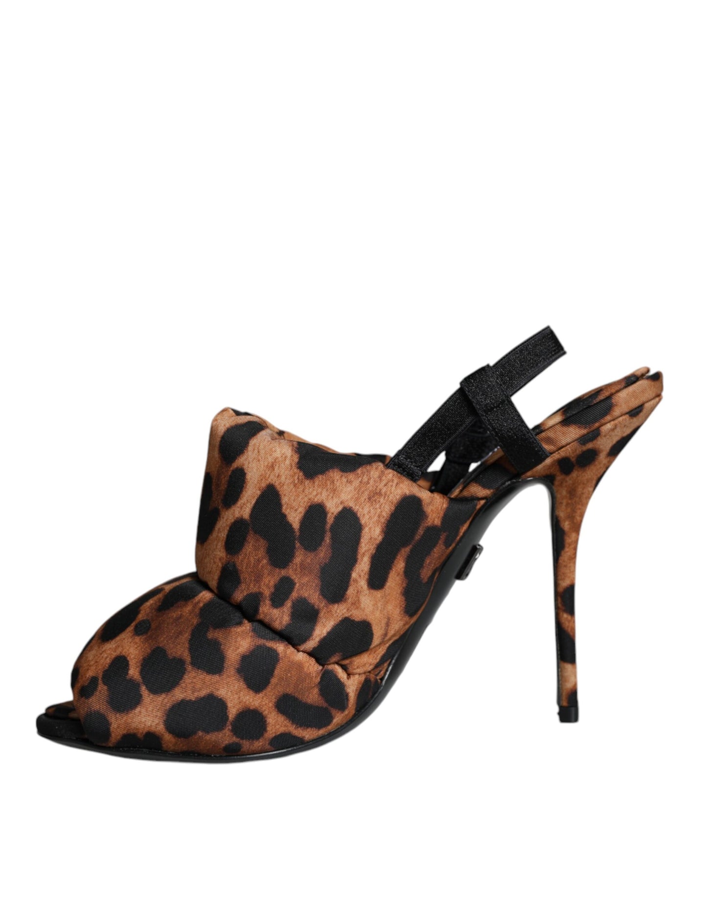 Dolce & Gabbana Brown Leopard Keira Slingback Sandals Shoes Dolce & Gabbana