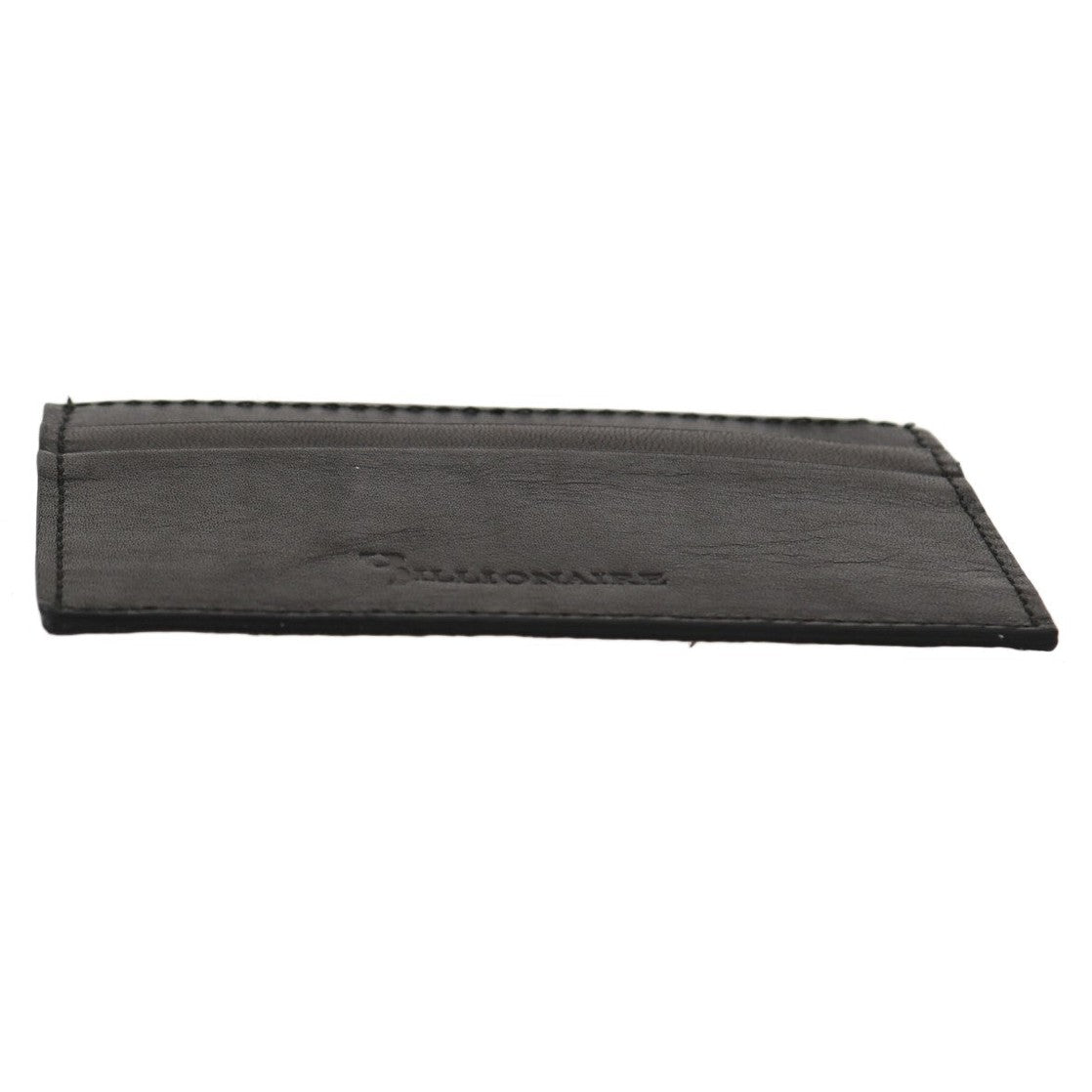 Billionaire Italian Couture Black Leather Cardholder Wallet Billionaire Italian Couture