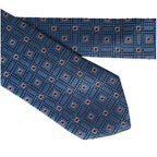 Dolce & Gabbana Blue Patterned 100% Silk Adjustable Men Tie