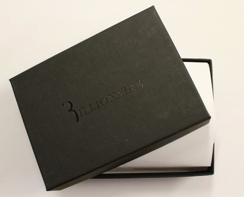 Billionaire Italian Couture Brown Leather Cardholder Wallet Billionaire Italian Couture