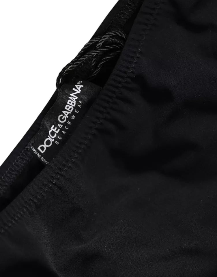 Dolce & Gabbana Black Nylon Swimwear Beachwear Bottom Bikini Dolce & Gabbana