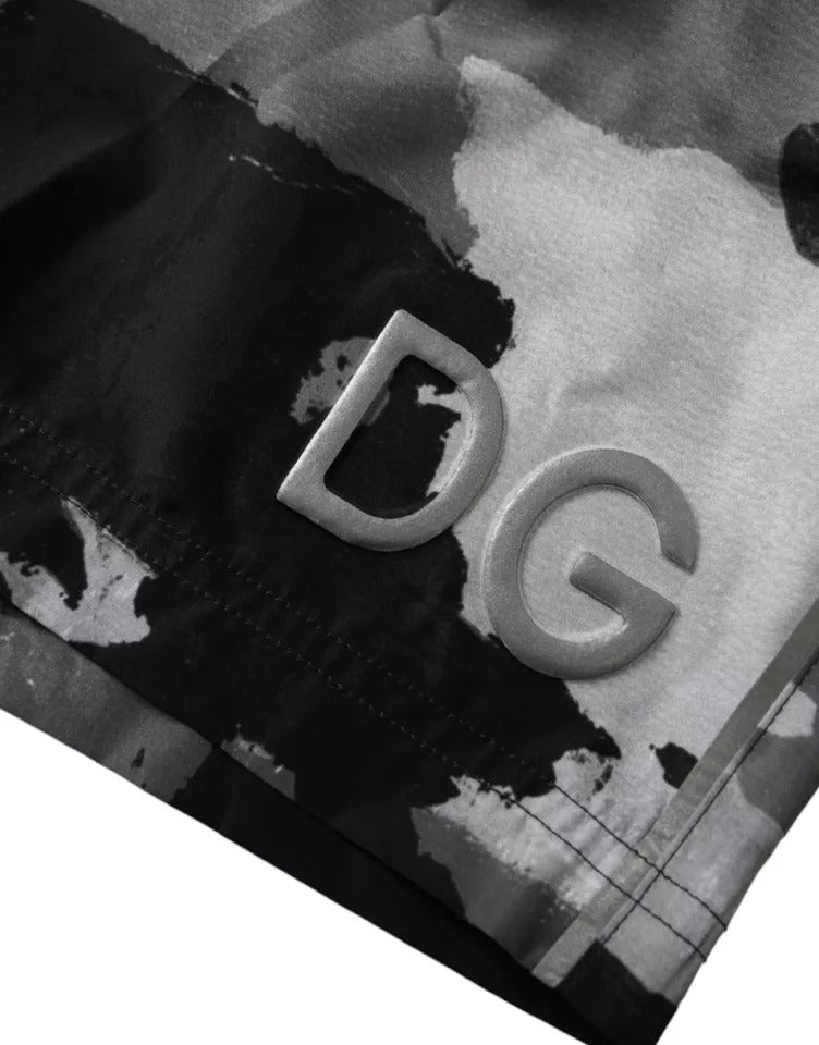 Dolce & Gabbana Multicolor Camouflage DG Logo Beachwear Shorts Swimwear Dolce & Gabbana