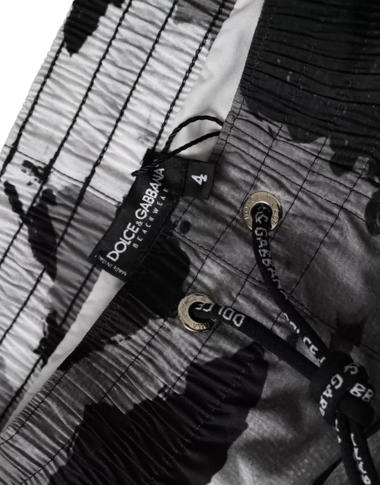 Dolce & Gabbana Multicolor Camouflage DG Logo Beachwear Shorts Swimwear Dolce & Gabbana