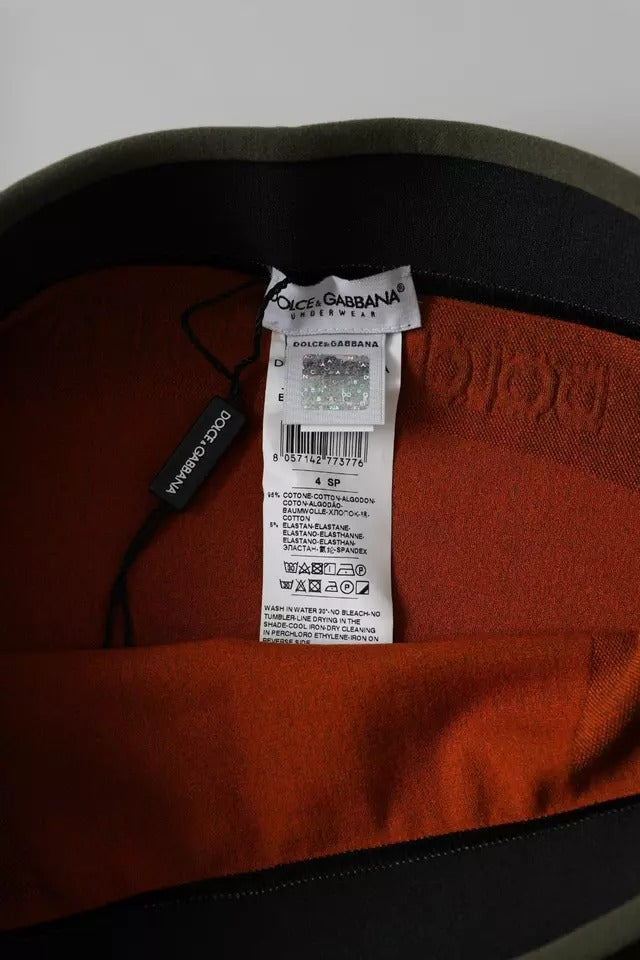 Dolce & Gabbana Brown Cotton Stretch Boxer Shorts Underwear Dolce & Gabbana