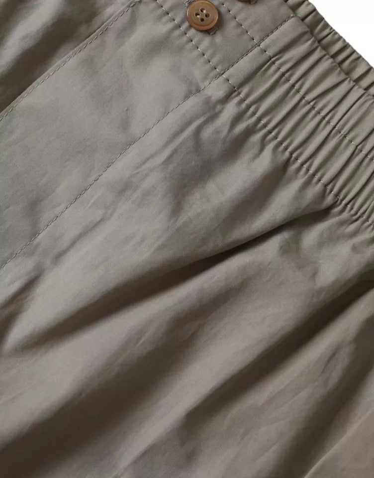 Dolce & Gabbana Brown Cotton Regular Boxer Shorts Underwear Dolce & Gabbana