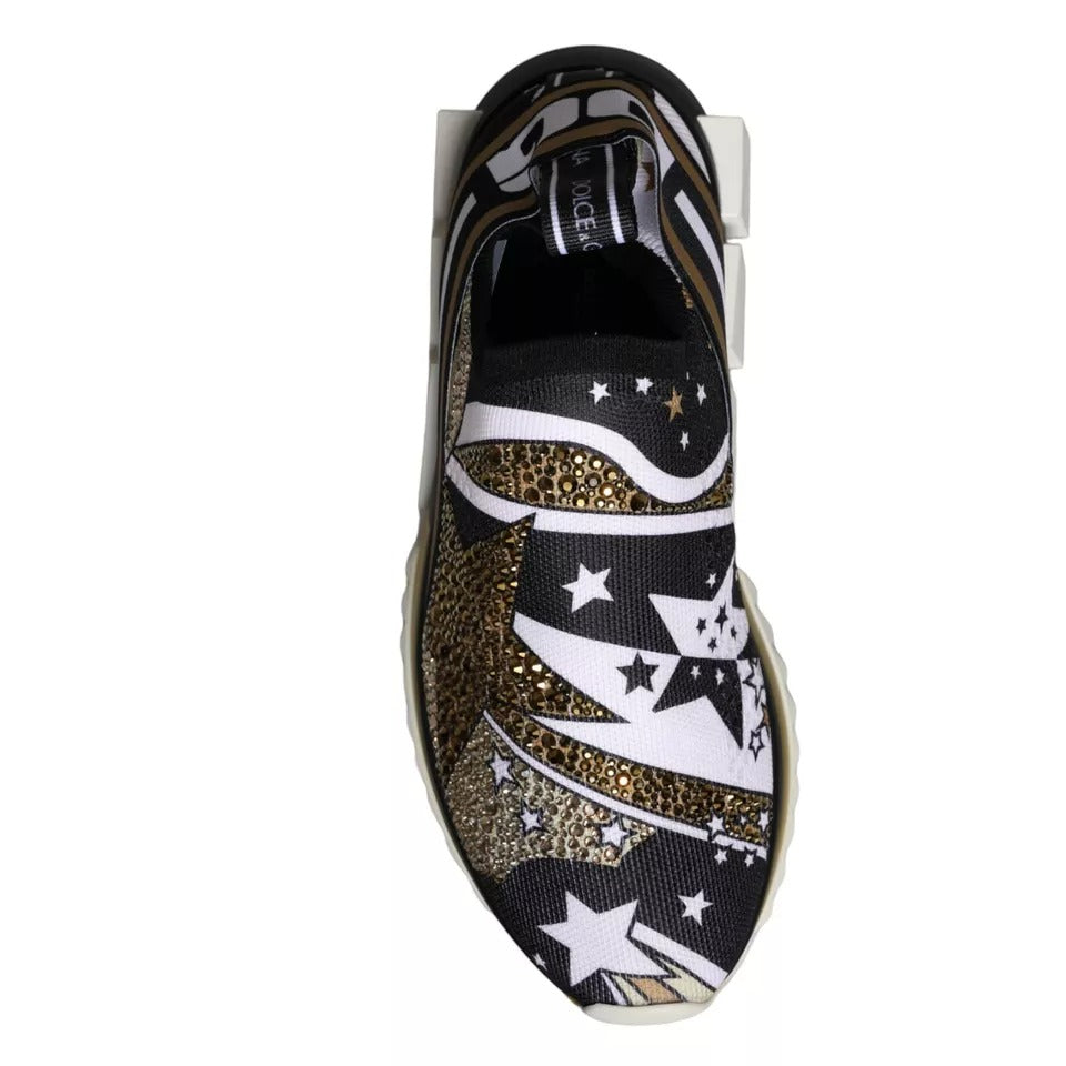 Dolce & Gabbana Multicolor Comet Star Print Sorrento Sneakers Shoes Dolce & Gabbana