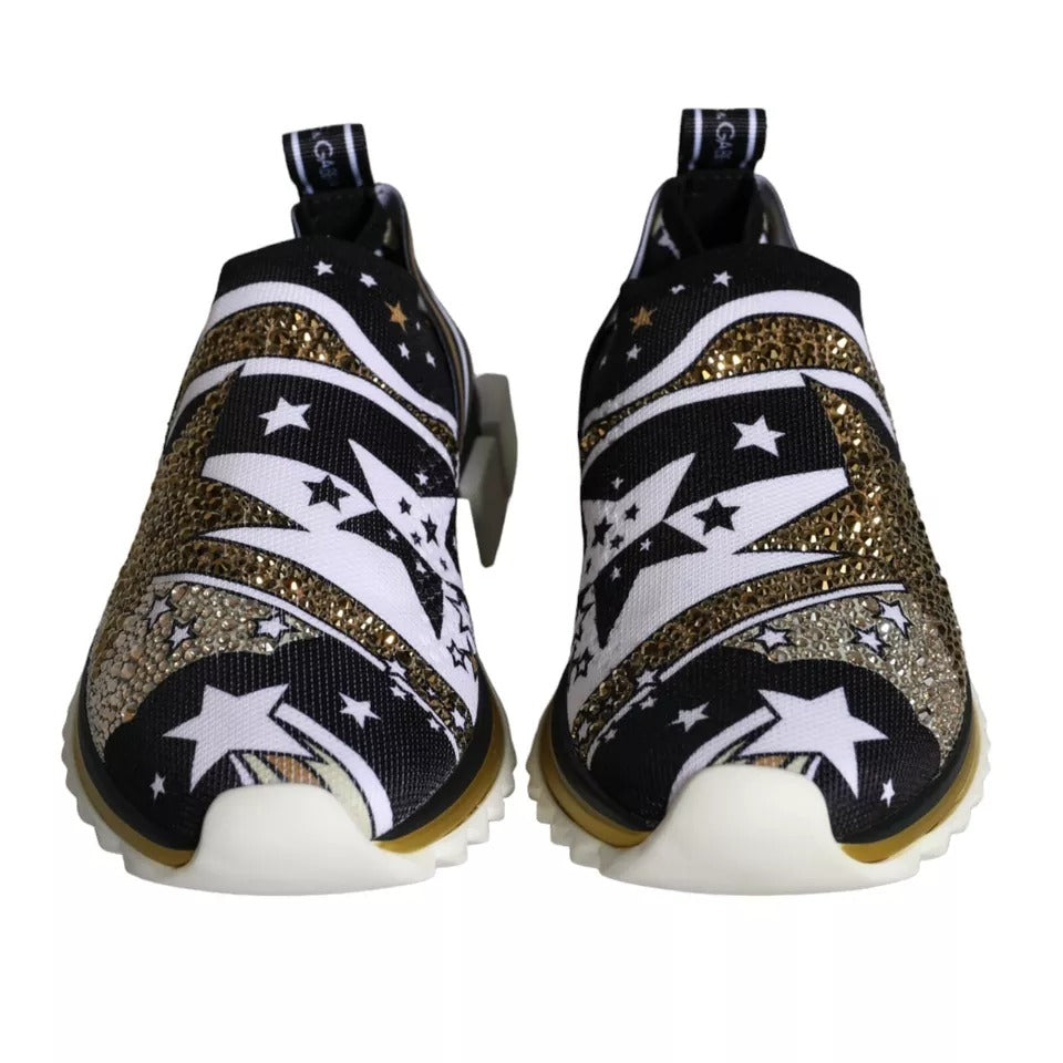 Dolce & Gabbana Multicolor Comet Star Print Sorrento Sneakers Shoes Dolce & Gabbana