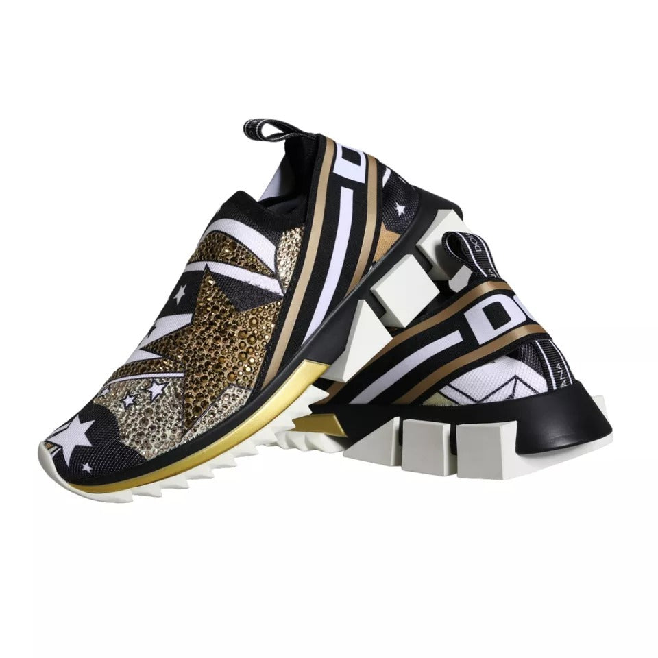 Dolce & Gabbana Multicolor Comet Star Print Sorrento Sneakers Shoes Dolce & Gabbana