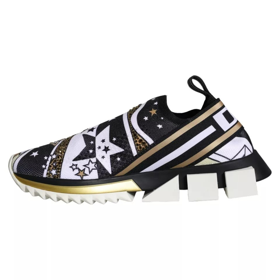 Dolce & Gabbana Multicolor Comet Star Print Sorrento Sneakers Shoes Dolce & Gabbana