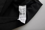 Dolce & Gabbana black graphic print cotton crew neck T-shirt showing bold design and comfortable fit.