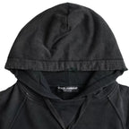 Dolce & Gabbana Black Cotton Hooded Short Sleeves Cropped T-shirt - Eljoys Fashion 