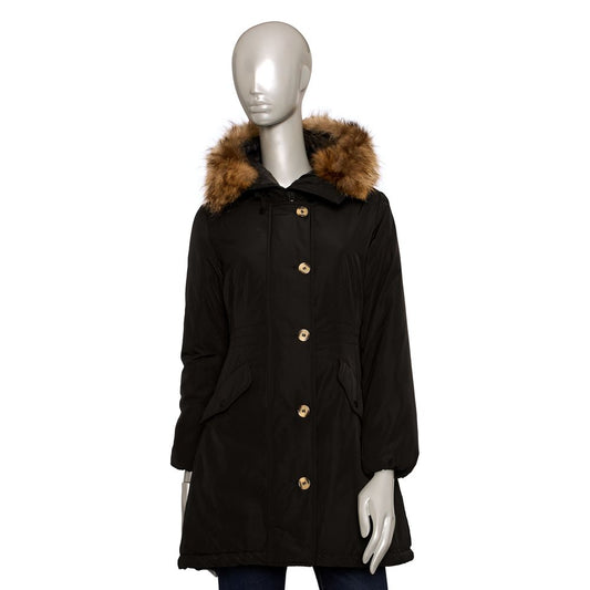 Baldinini Trend Black Polyester Women Jacket Baldinini Trend