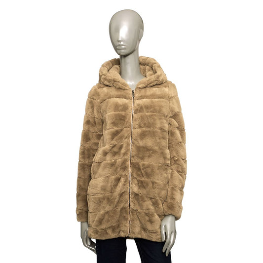 Baldinini Trend Beige Polyester Women Jacket Baldinini Trend