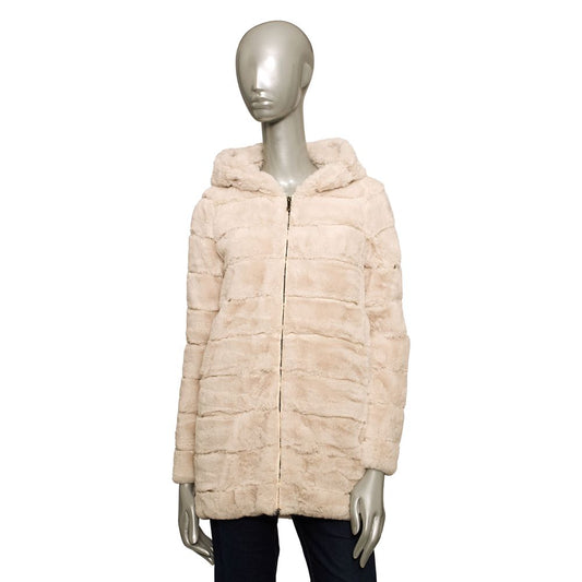 Baldinini Trend Beige Polyester Women Jacket Baldinini Trend