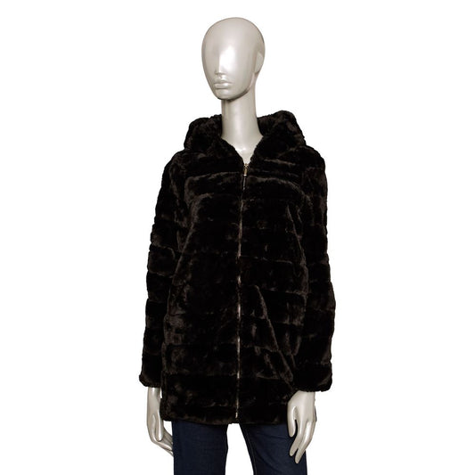 Baldinini Trend Black Polyester Women Jacket Baldinini Trend