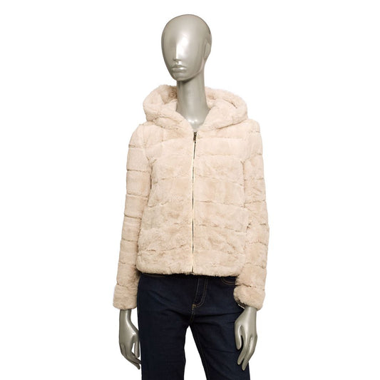 Baldinini Trend Beige Polyester Women Jacket Baldinini Trend