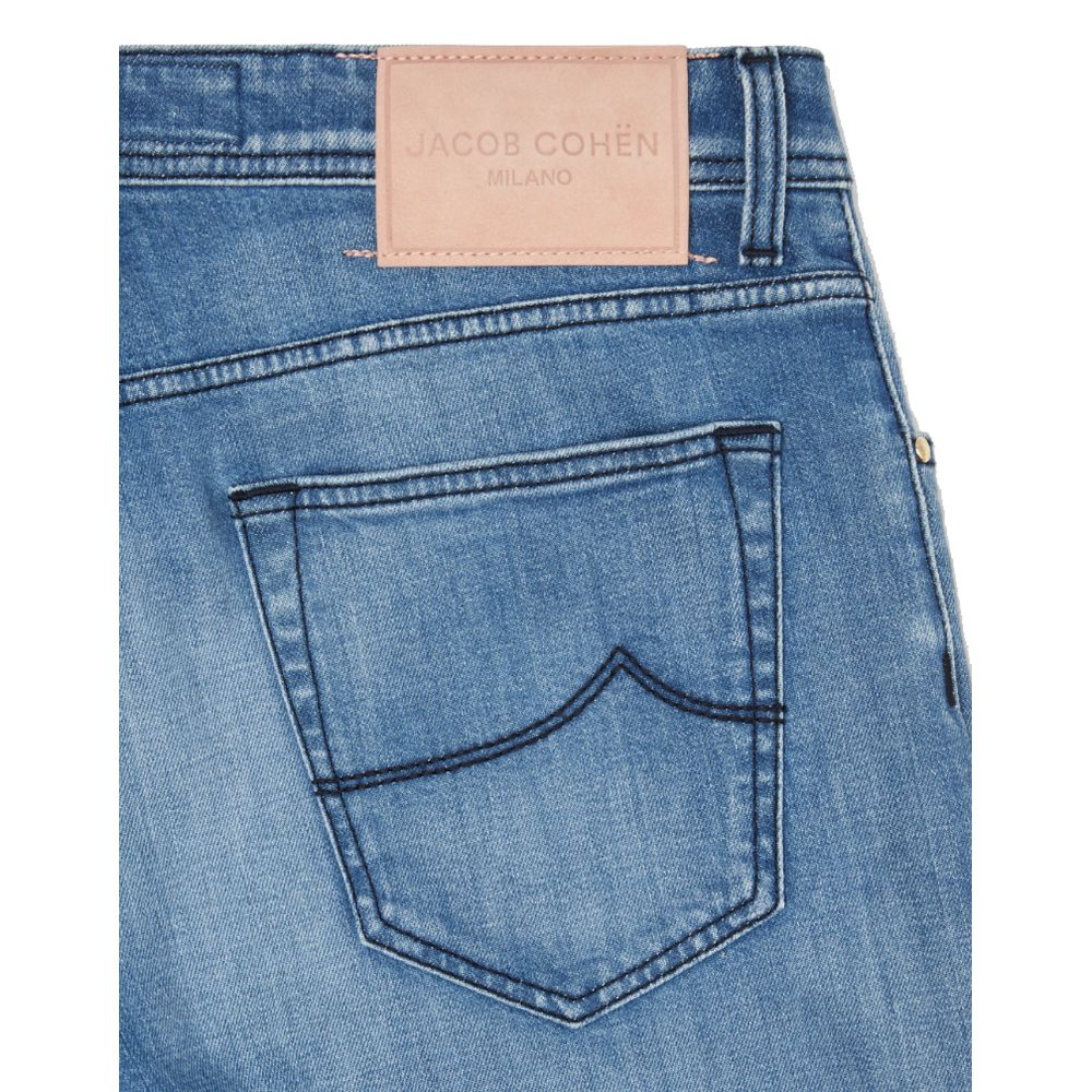Jacob Cohen Light Blue Cotton Men Jeans Jacob Cohen
