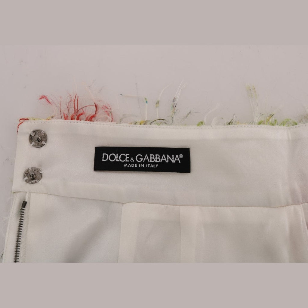 Dolce & Gabbana Floral Patterned Pencil Straight Skirt