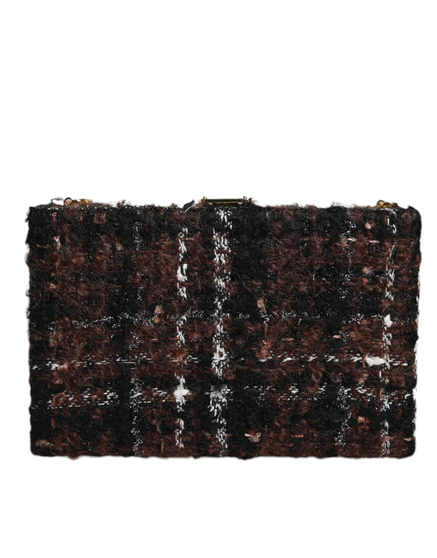 Dolce & Gabbana Multicolor Tweed Floral Clutch Evening Party Purse CrossBody Bag Dolce & Gabbana