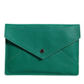 Dolce & Gabbana Green Leather Handbag Clutch Mini Purse Pouch Tablet Case