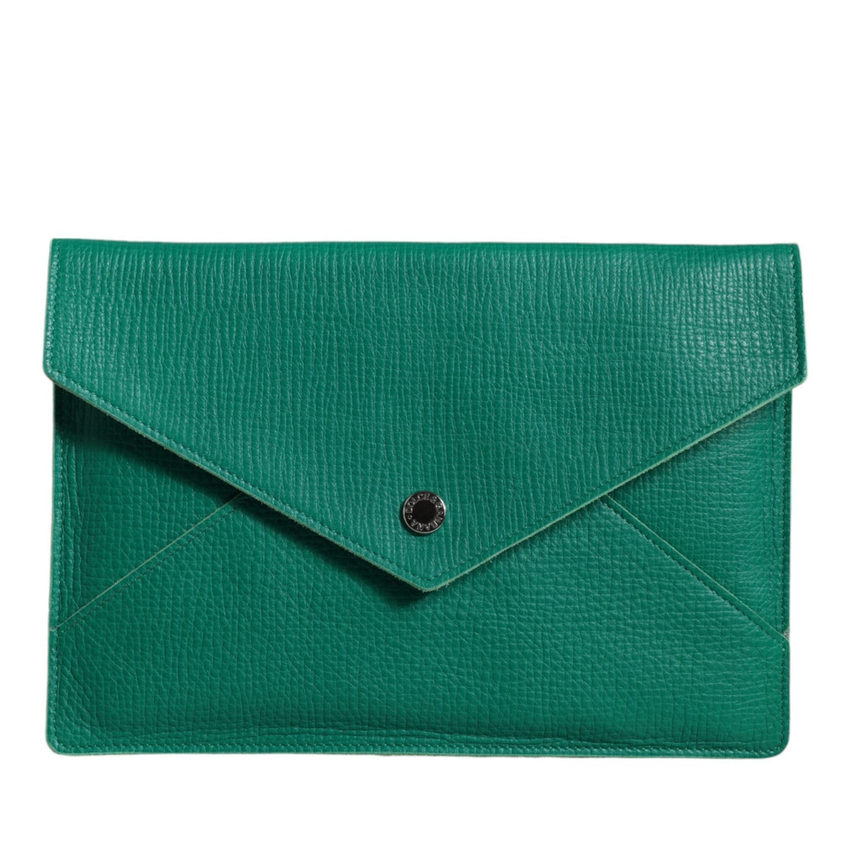 Dolce & Gabbana Green Leather Handbag Clutch Mini Purse Pouch Tablet Case