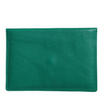 Dolce & Gabbana Green Leather Handbag Clutch Mini Purse Pouch Tablet Case