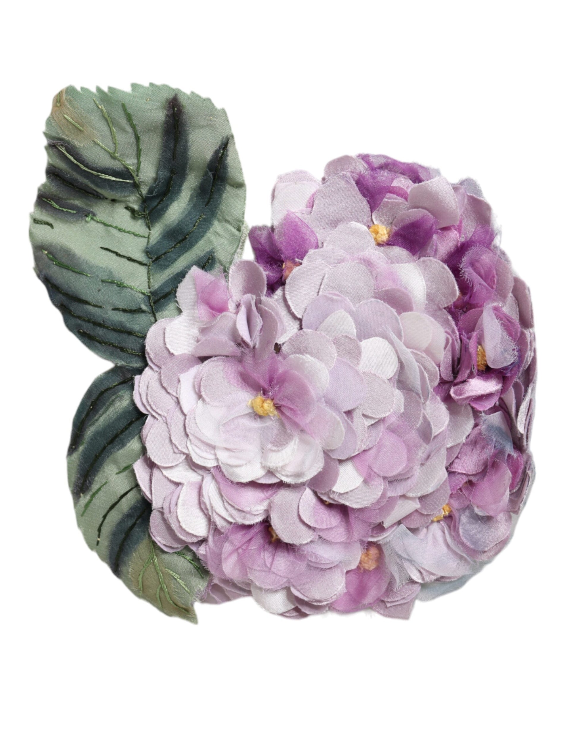 Dolce & Gabbana Multicolor Hydrangea Gold Brass Pin Brooch Dolce & Gabbana