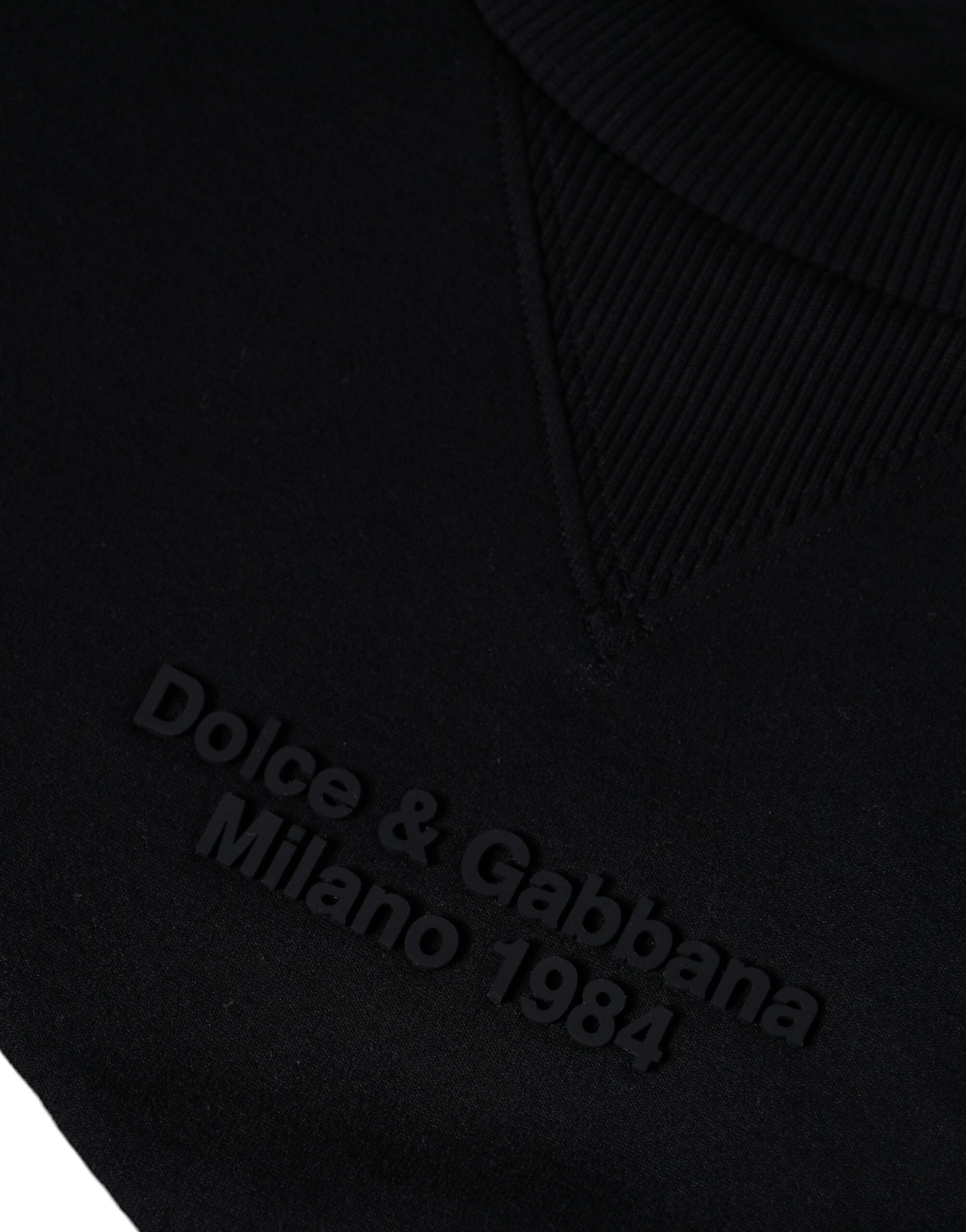 Dolce & Gabbana Black Leopard Crew Neck Sweatshirt Sweater Dolce & Gabbana