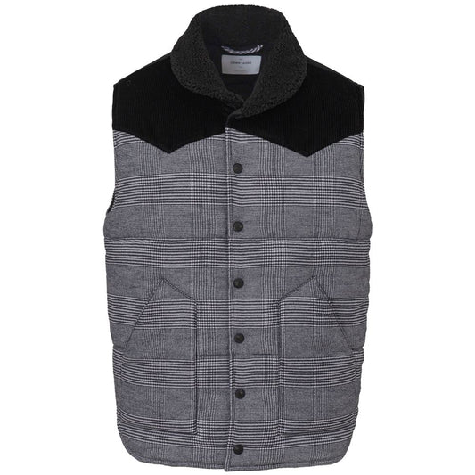 Gran Sasso Gray Cotton Sleveless Jacket Gran Sasso