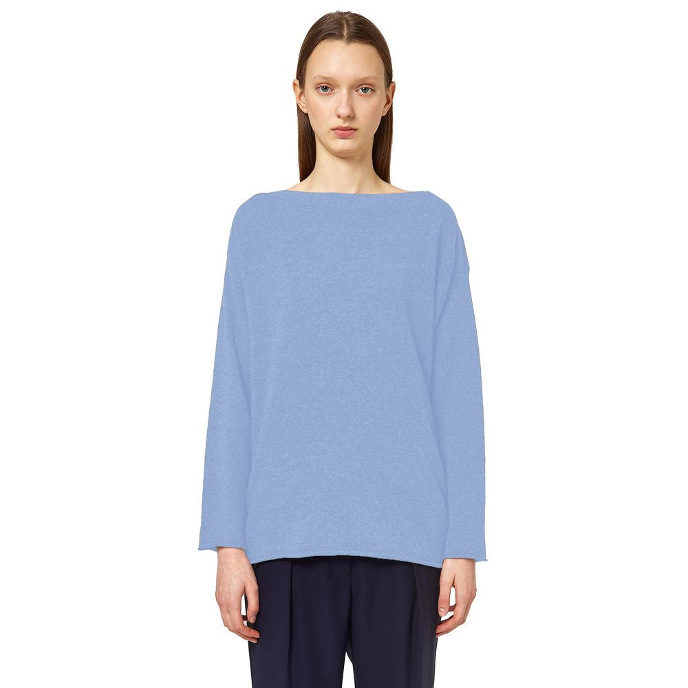 Alpha Studio Light Blue Cashmere Women Sweater Alpha Studio