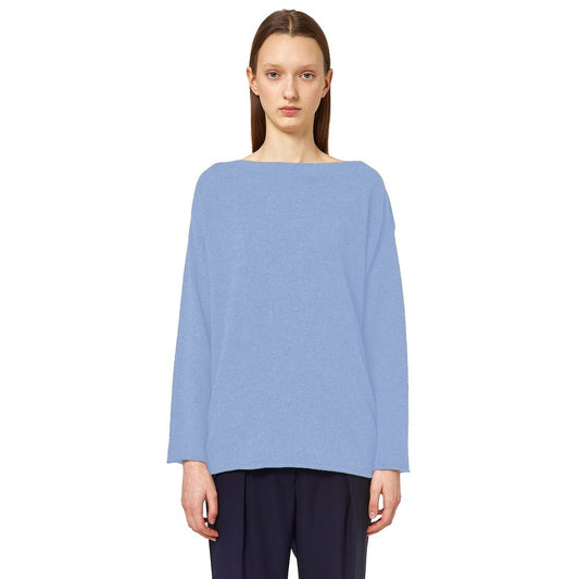 Alpha Studio Light Blue Cashmere Women Sweater Alpha Studio