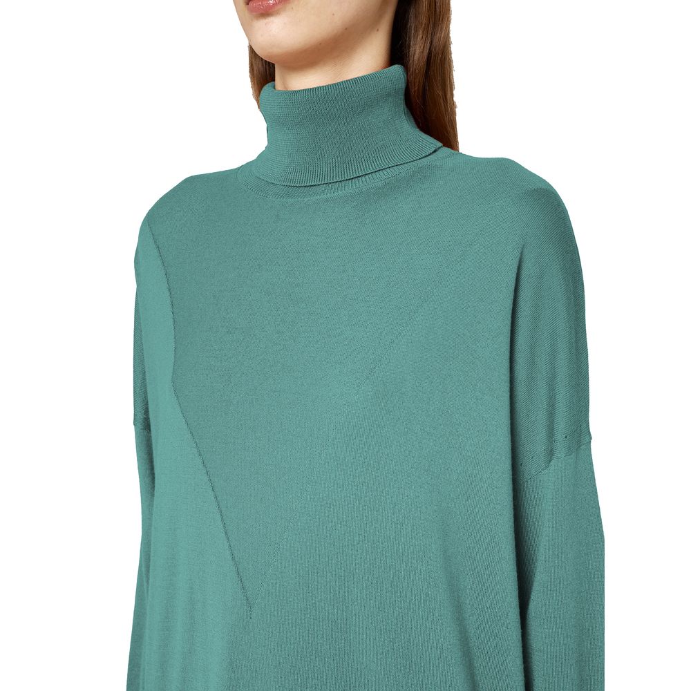 Alpha Studio Green Silk Sweater Alpha Studio